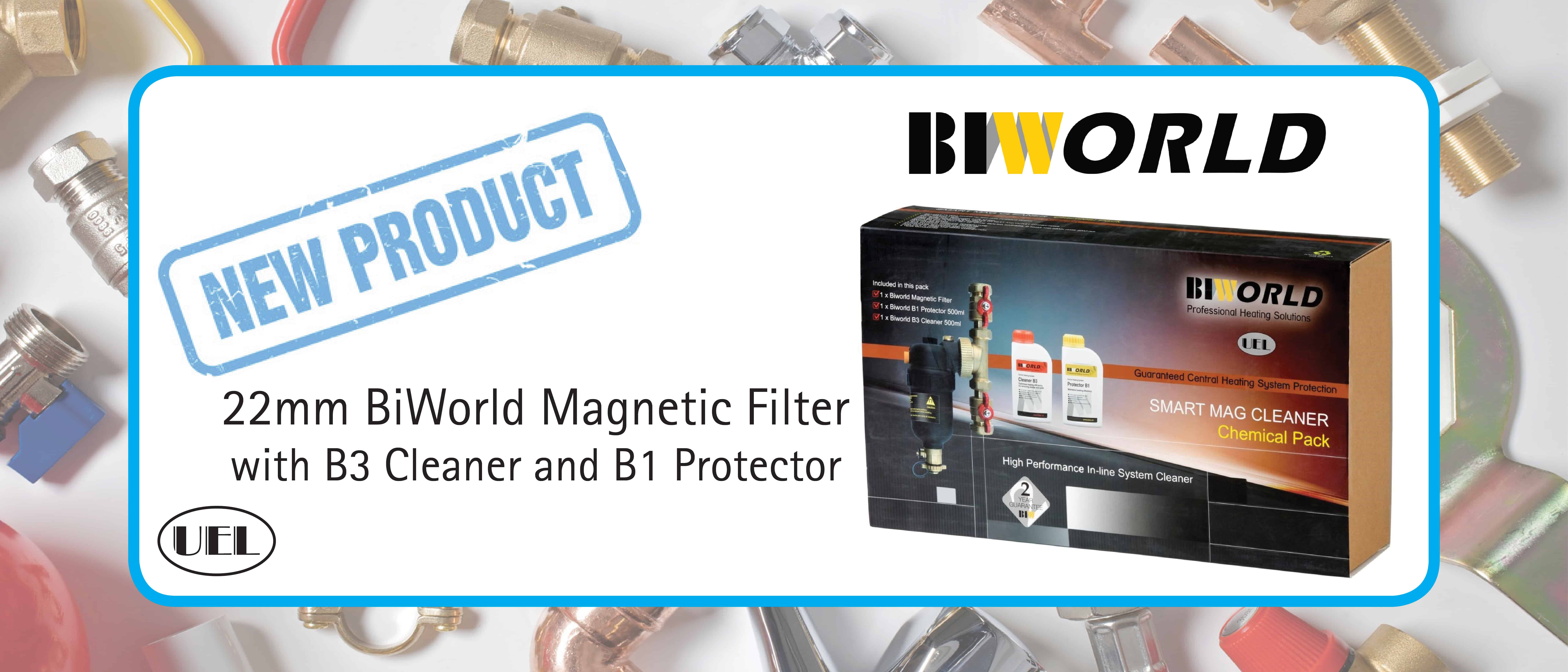 New Product Alert – 22mm BiWorld Magnetic Filter with B3 Cleaner and B1 Protector