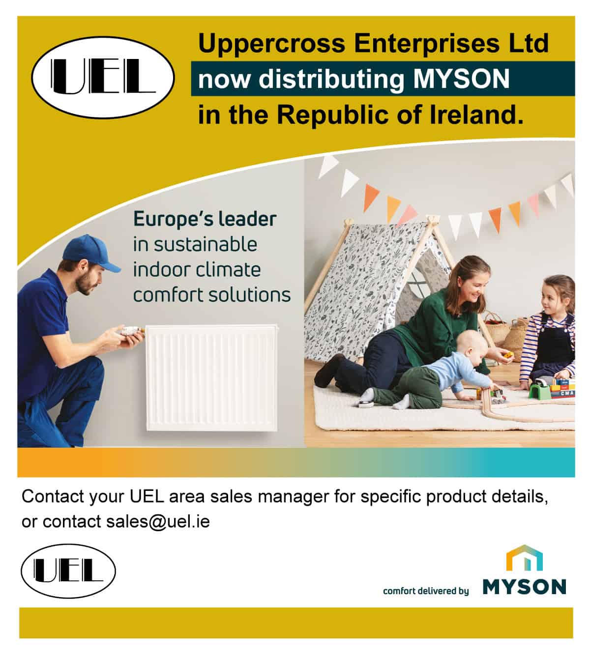 UEL now distributing Myson in ROI